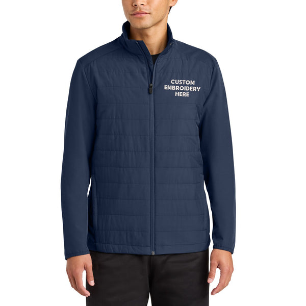 Sport-Tek® Custom Embroidered Teknical Hybrid Jacket - ST940