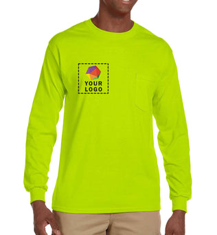 Gildan Adult Ultra Cotton® Long-Sleeve Pocket T-Shirt - G241