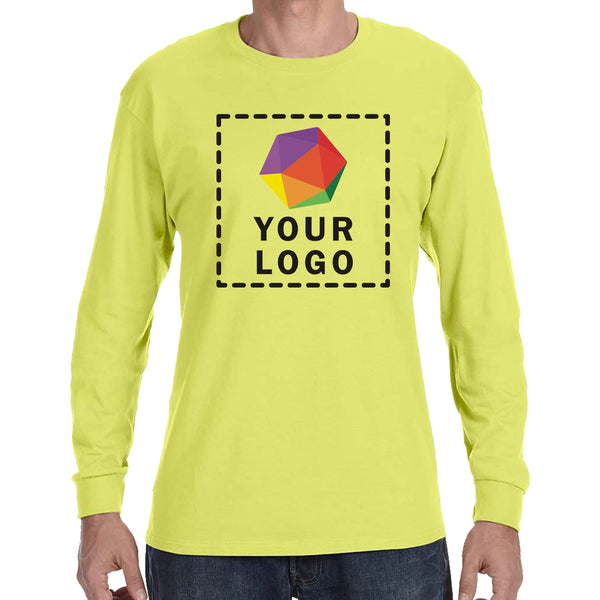 Jerzees® Dri-Power® 50/50 Cotton/Poly Custom Printed Long Sleeve T-Shirt. 29LS