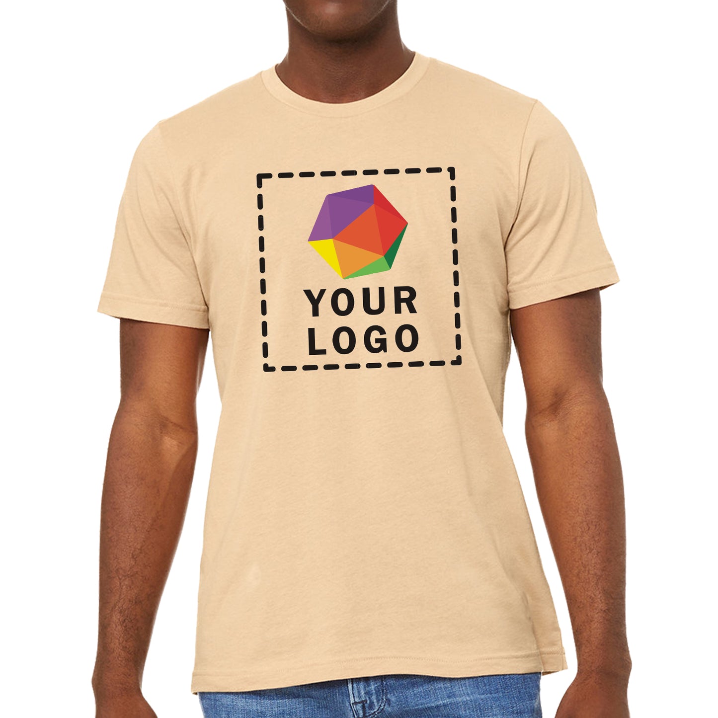 Bella + Canvas Custom Printed Unisex Jersey T-Shirt -3001C