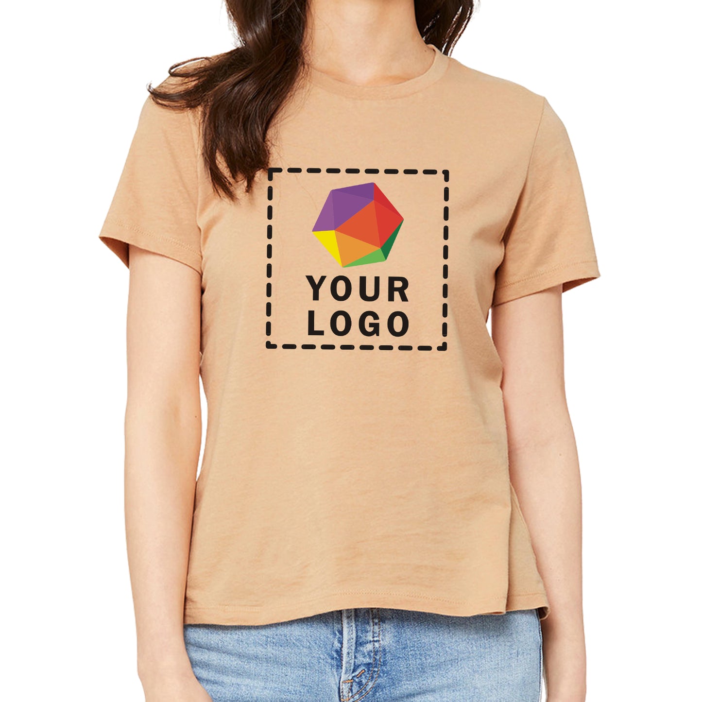 Bella + Canvas Custom Printed Ladies' Relaxed Jersey Short-Sleeve T-Shirt - B6400