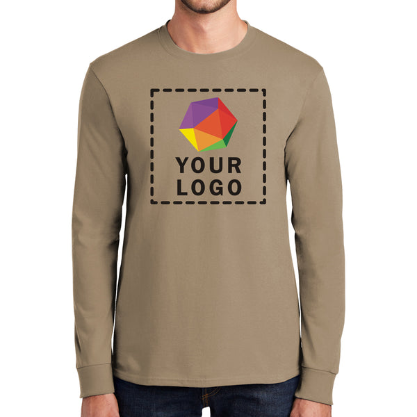 Port & Company® Custom Printed Long Sleeve Essential Tee - PC61LS