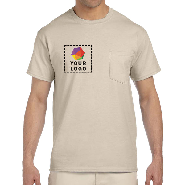 Gildan Custom Printed Adult Ultra Cotton®Pocket T-Shirt - G2300