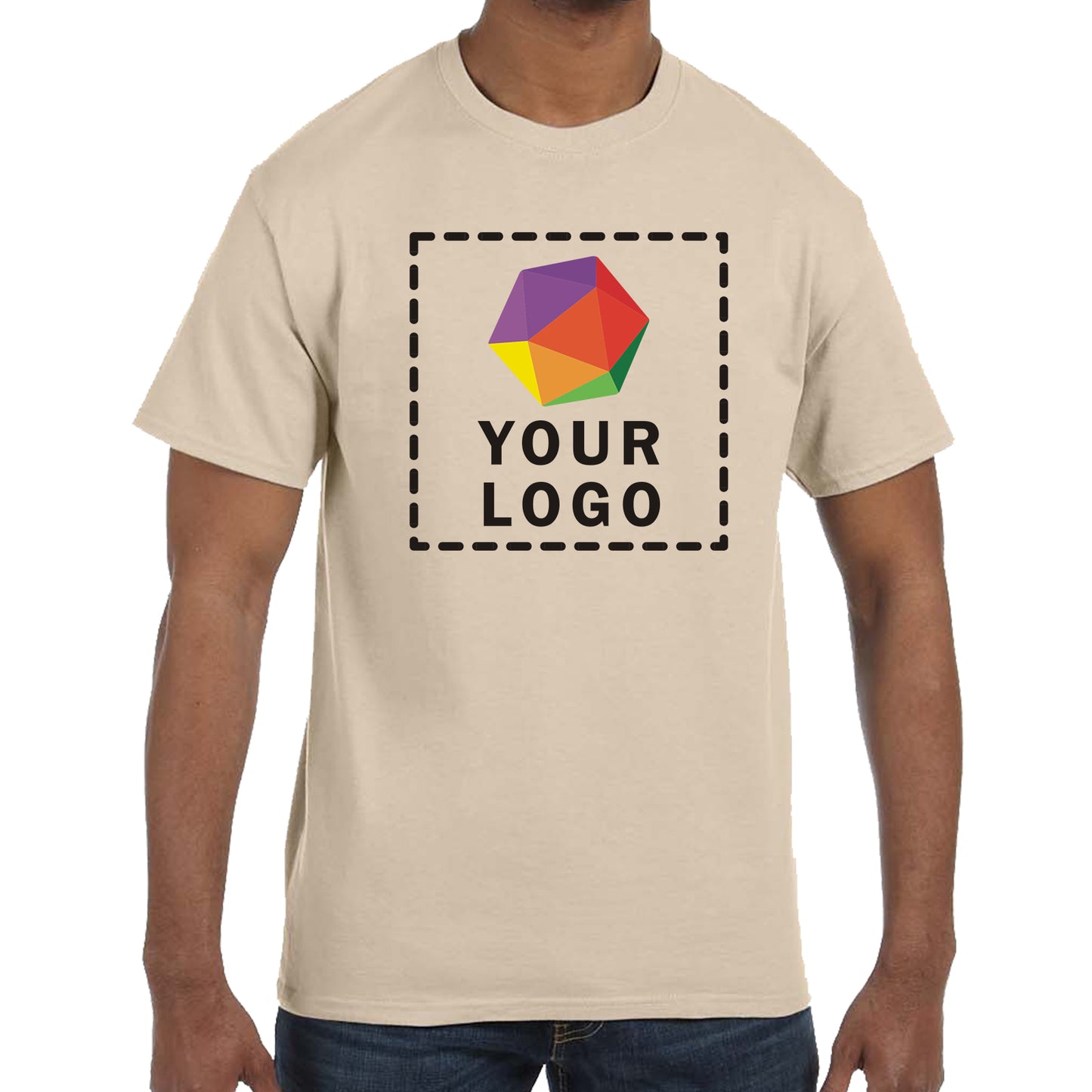 Jerzees® Dri-Power® 50/50 Cotton/Poly Custom Printed T-Shirt. 29M