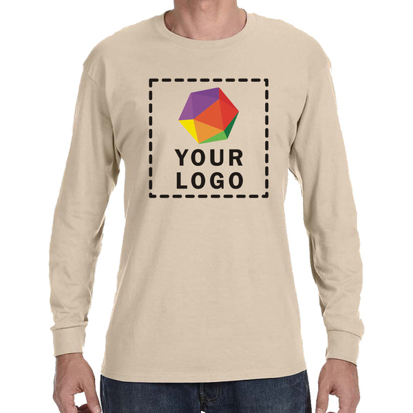 Jerzees® Dri-Power® 50/50 Cotton/Poly Custom Printed Long Sleeve T-Shirt. 29LS