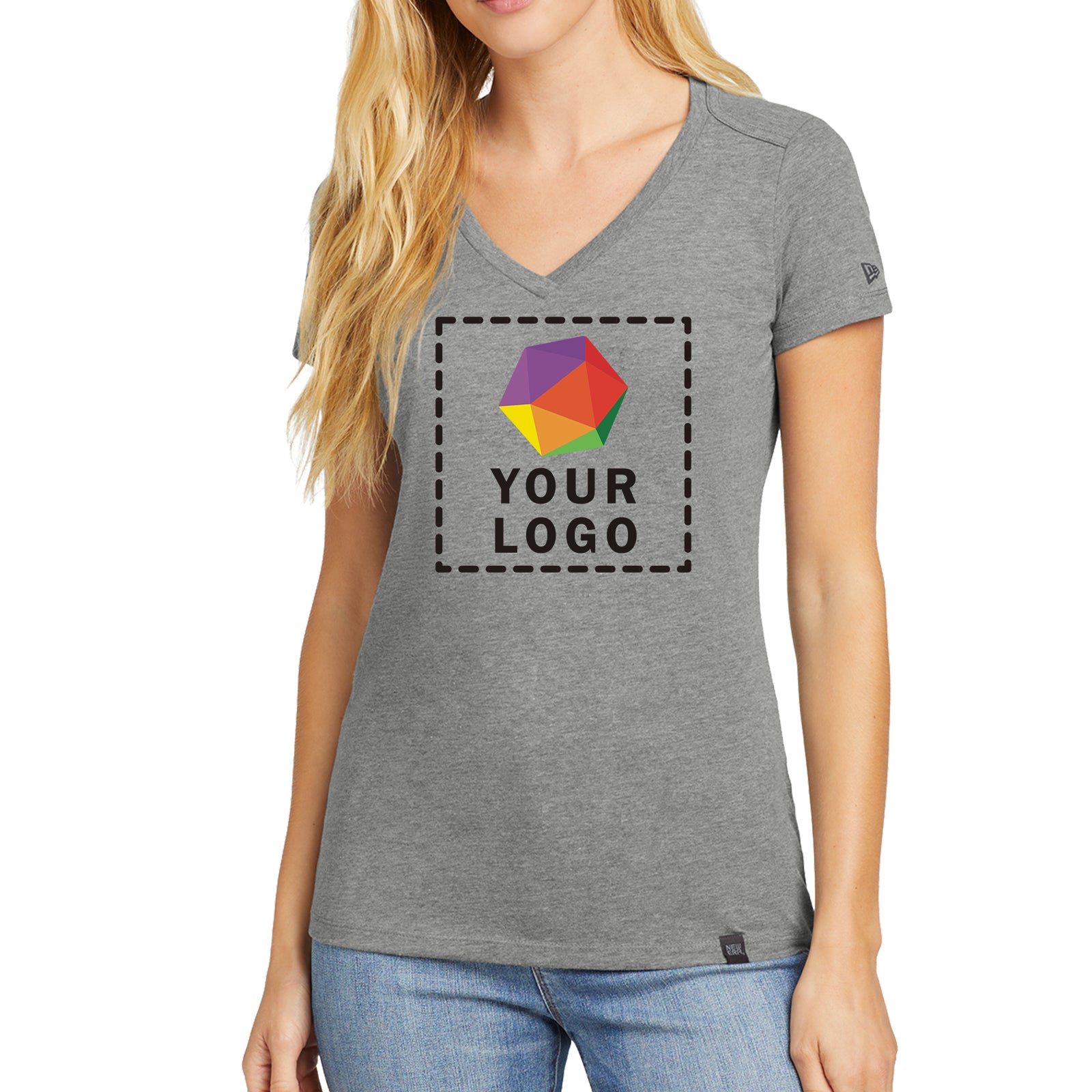 New Era® Women's Heritage Blend V-Neck Tee - LNEA101