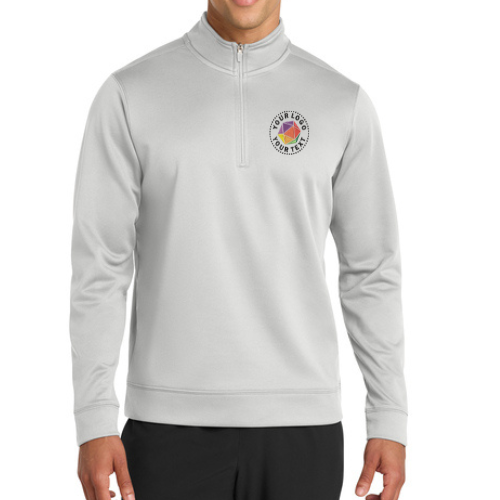 Port & Co™ Custom Embroidered Performance Fleece 1/4-Zip Pullover Sweatshirt  -  PC590Q