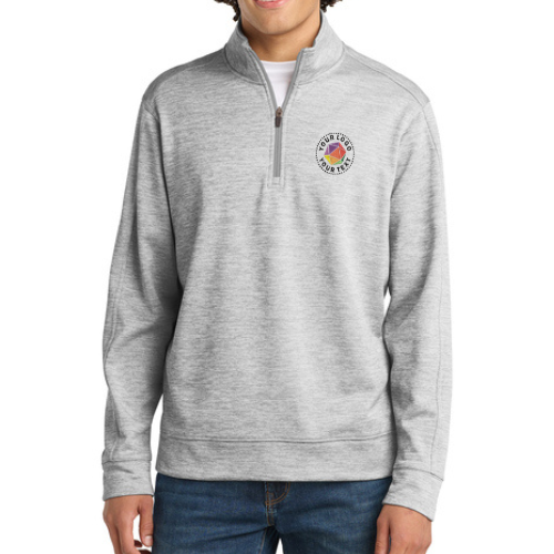 Sport-Tek® Custom Embroidered PosiCharge® Electric Heather Fleece 1/4-Zip Pullover  -  ST226