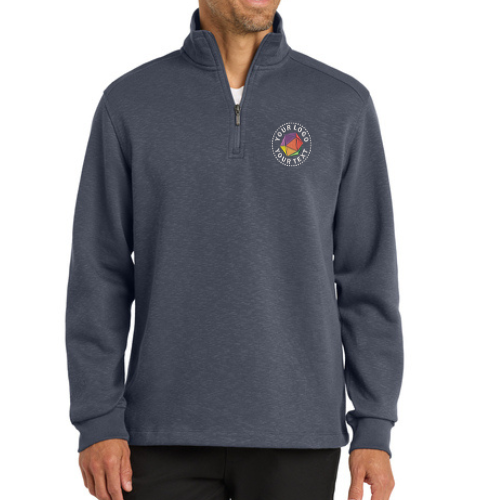 Port Authority® Custom Embroidered Slub Fleece 1/4-Zip Pullover  -  F295