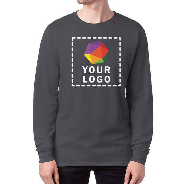 Hanes Men's ComfortSoft® Custom Printed Long-Sleeve T-Shirt - 5286