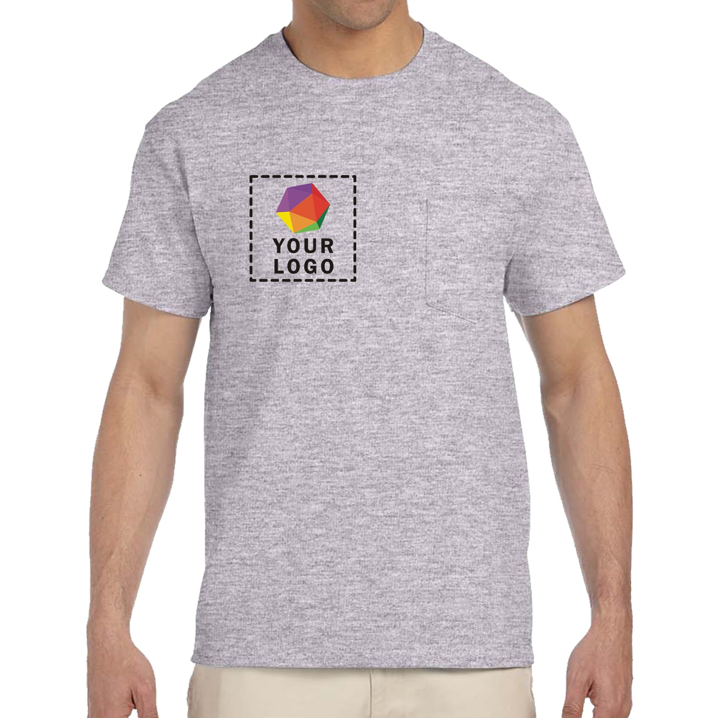 Gildan Custom Printed Adult Ultra Cotton®Pocket T-Shirt - G2300