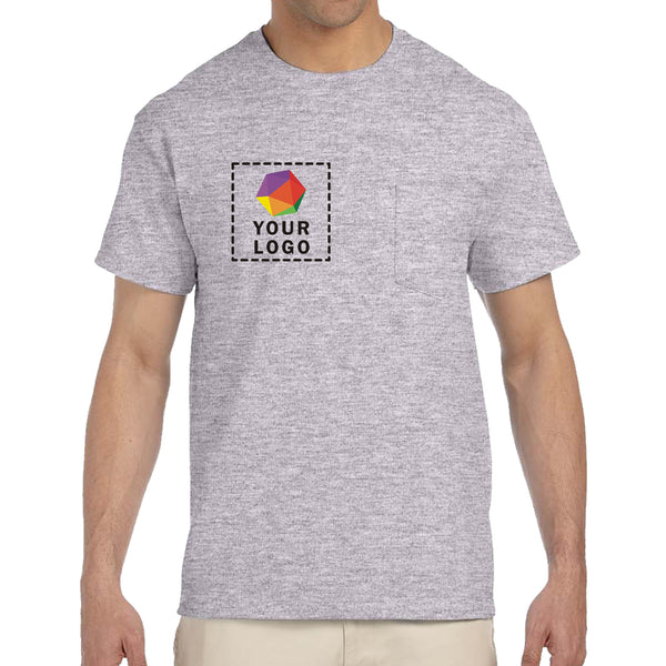 Gildan Custom Printed Adult Ultra Cotton®Pocket T-Shirt - G2300
