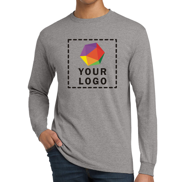 Gildan® Custom Printed DryBlend® 50 Cotton/50 Poly Long Sleeve T-Shirt - 8400