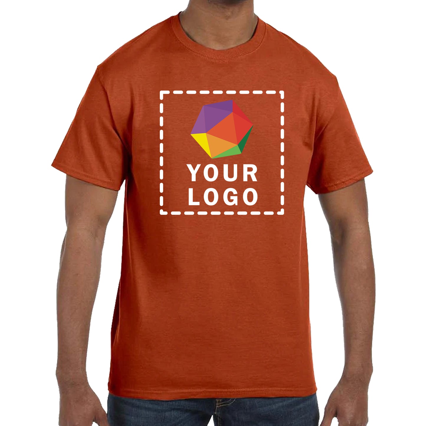 Jerzees® Dri-Power® 50/50 Cotton/Poly Custom Printed T-Shirt. 29M