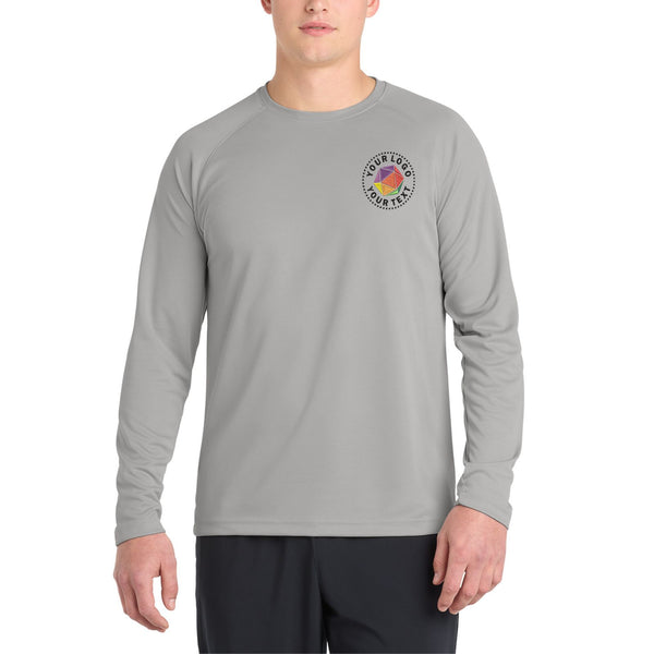Sport-Tek® Dry Zone® Custom Embroidered Long Sleeve Raglan T-Shirt - T473LS