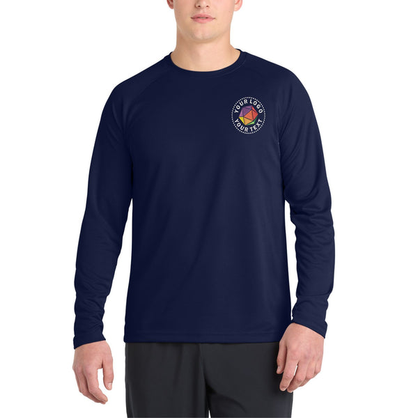 Sport-Tek® Dry Zone® Custom Embroidered Long Sleeve Raglan T-Shirt - T473LS