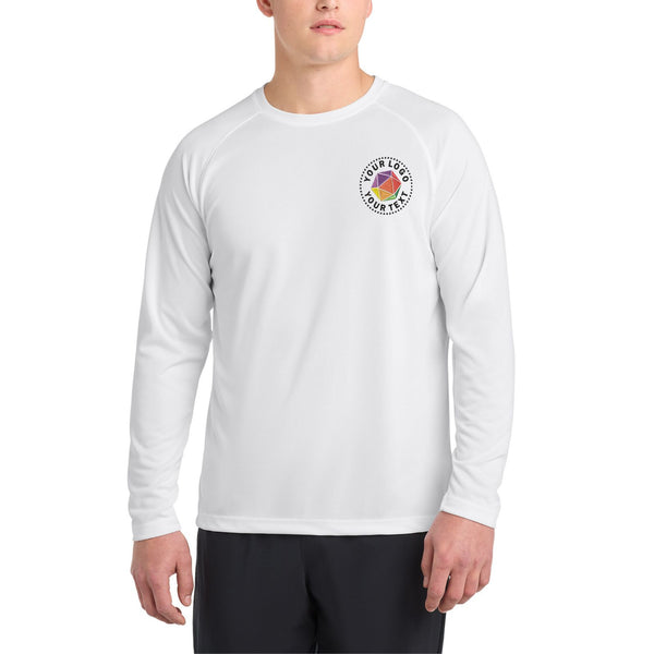 Sport-Tek® Dry Zone® Custom Embroidered Long Sleeve Raglan T-Shirt - T473LS