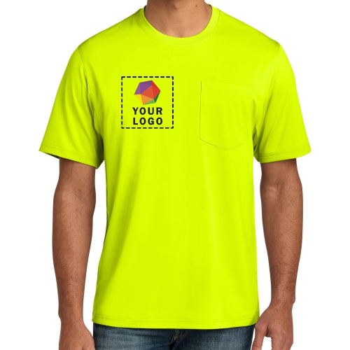 CornerStone® Custom Printed Tall Workwear Pro Short Sleeve Pocket Tee - TLCS440P