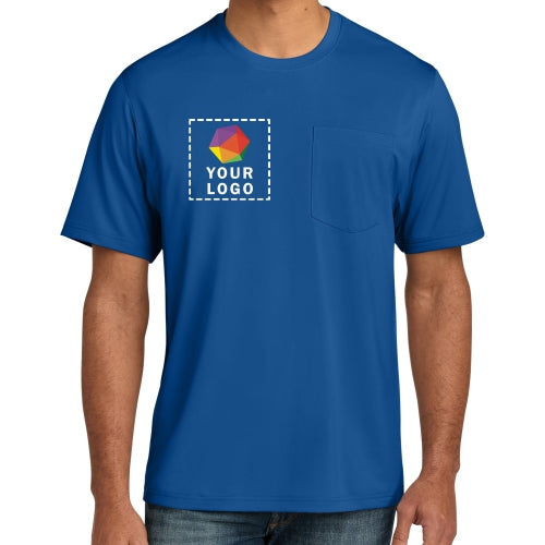CornerStone® Custom Printed Tall Workwear Pro Short Sleeve Pocket Tee - TLCS440P