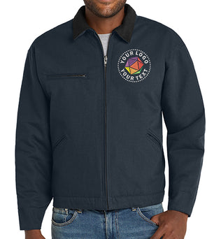 CornerStone® Custom Embroidered Tall Duck Cloth Work Jacket - TLK763