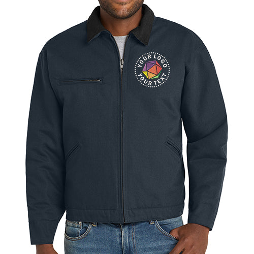 CornerStone® Custom Embroidered Tall Duck Cloth Work Jacket - TLJ763