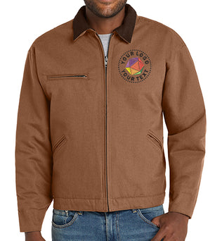 CornerStone® Custom Embroidered Tall Duck Cloth Work Jacket - TLK763