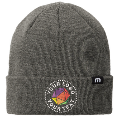 TravisMathew Custom Embroidered Solid Cuffed Beanie - TM1MY394