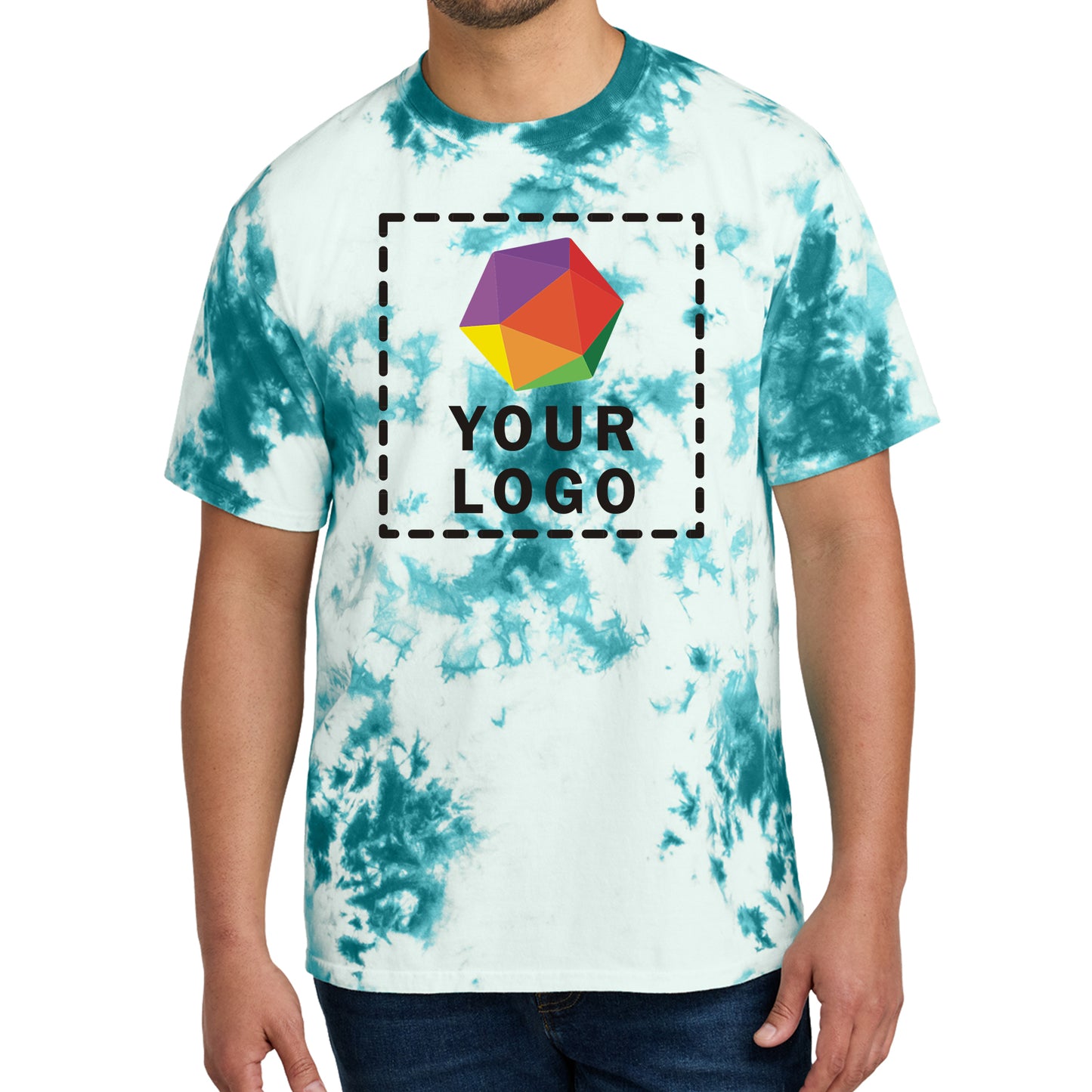 Port & Company® Custom Printed Crystal Tie-Dye Tee - PC145