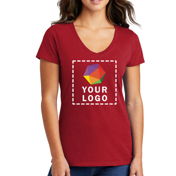 Port & Company® Custom Printed Women's Fan Favorite™ V-Neck Tee - LPC450V