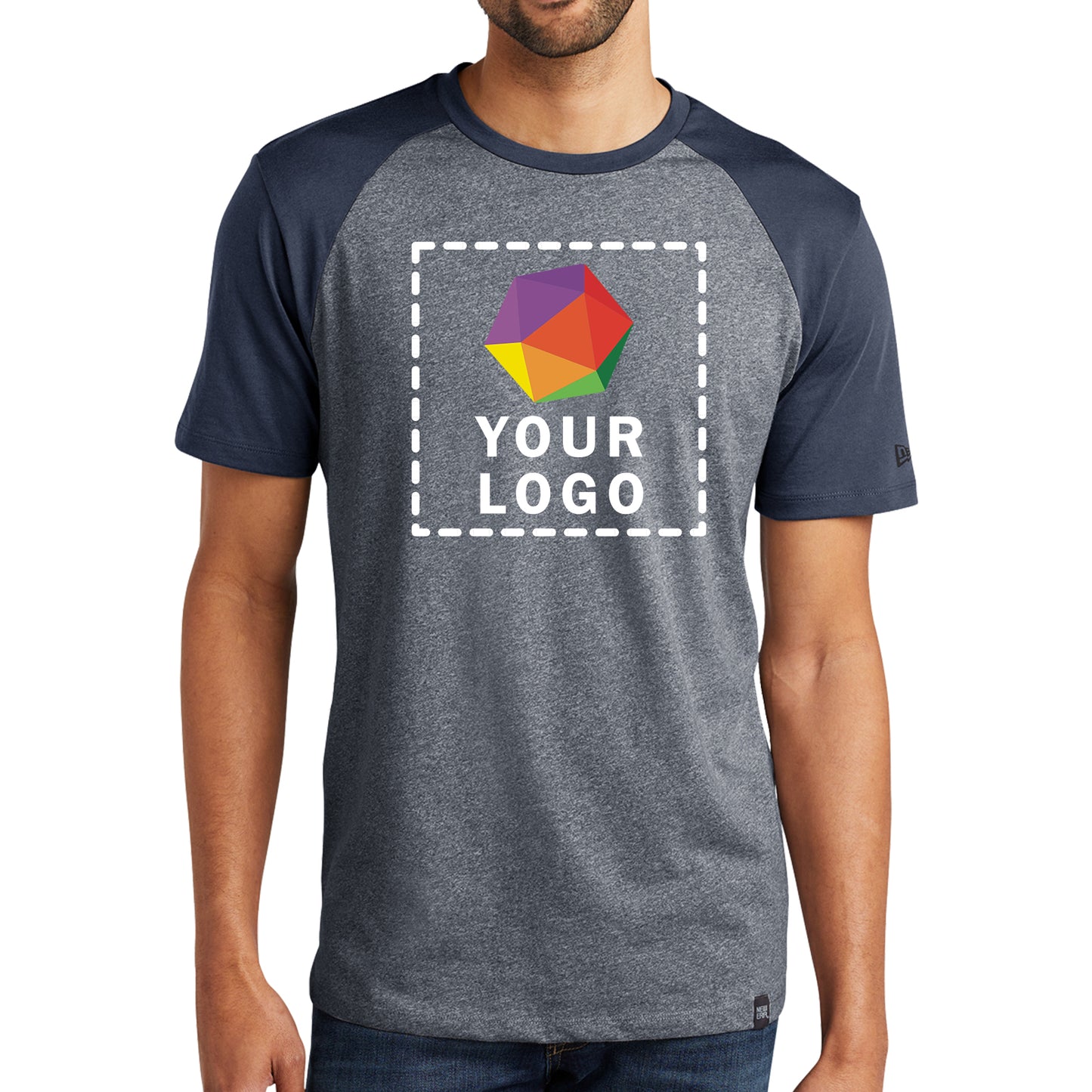 New Era® Custom Printed Heritage Blend Varsity Tee - NEA107