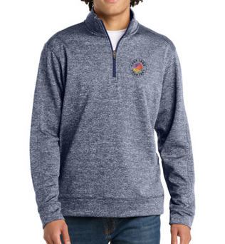 Sport-Tek® Custom Embroidered PosiCharge® Electric Heather Fleece 1/4-Zip Pullover  -  ST226