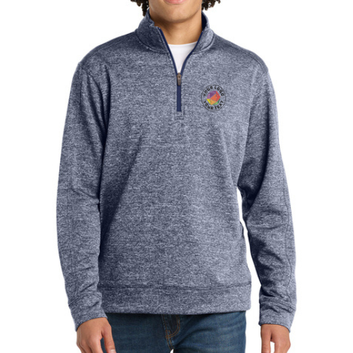 Sport-Tek® Custom Embroidered PosiCharge® Electric Heather Fleece 1/4-Zip Pullover  -  ST226