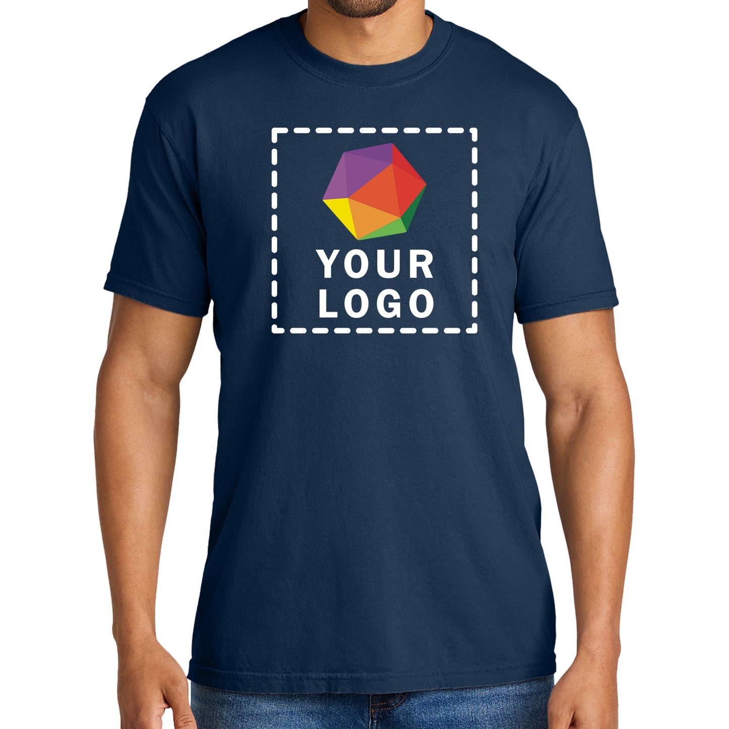 Comfort Colors® Custom Printed Heavyweight Ring Spun Tee - 1717