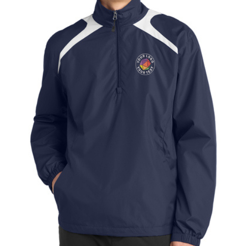 Sport-Tek® Custom Embroidered 1/2-Zip Wind Shirt  -  JST75