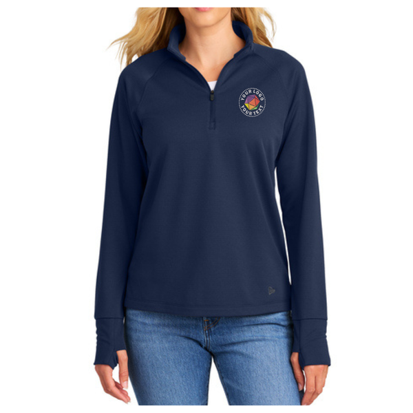 New Era® Women’s Custom Embroidered Stand Out 1/4-Zip - LNEA515