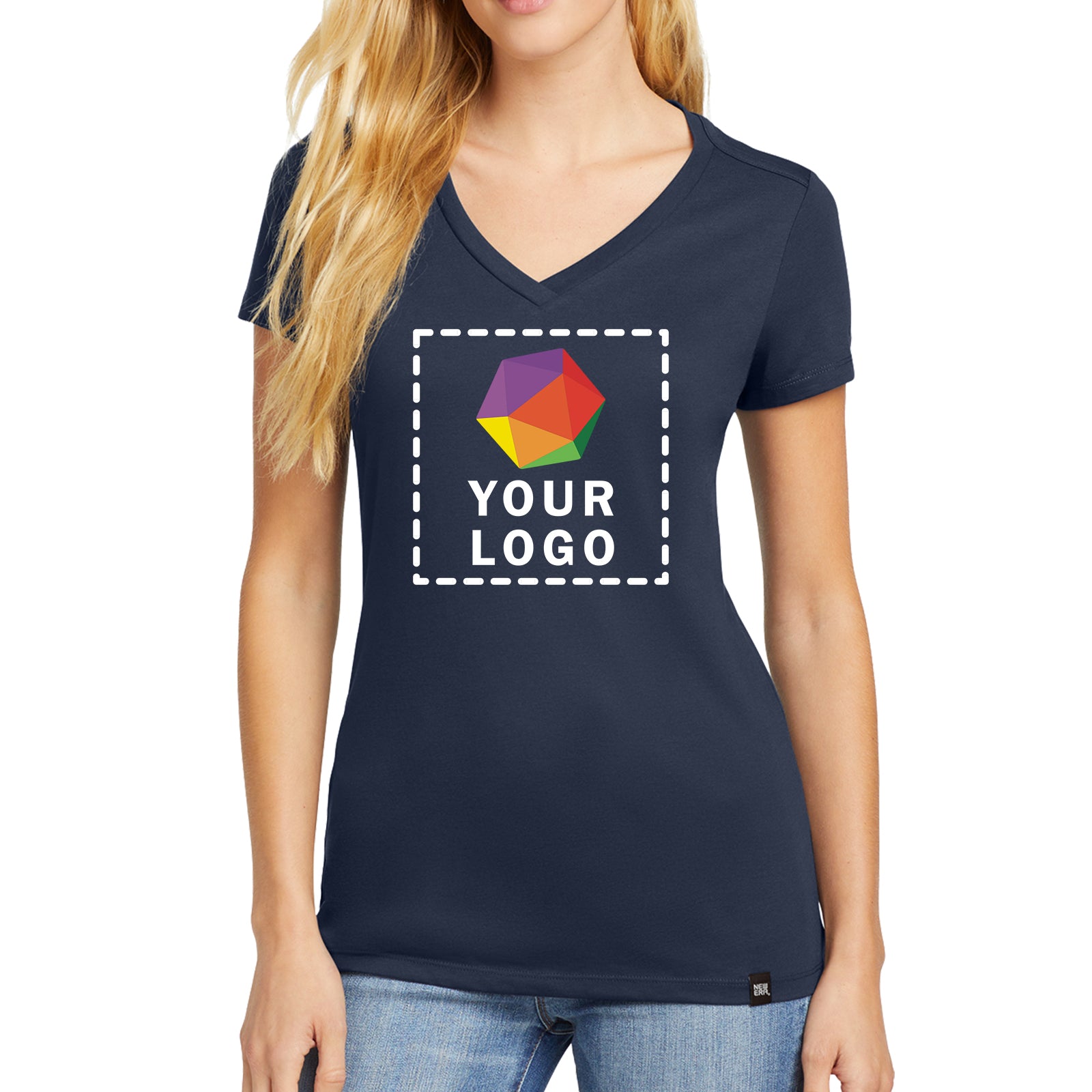 New Era® Women's Heritage Blend V-Neck Tee - LNEA101