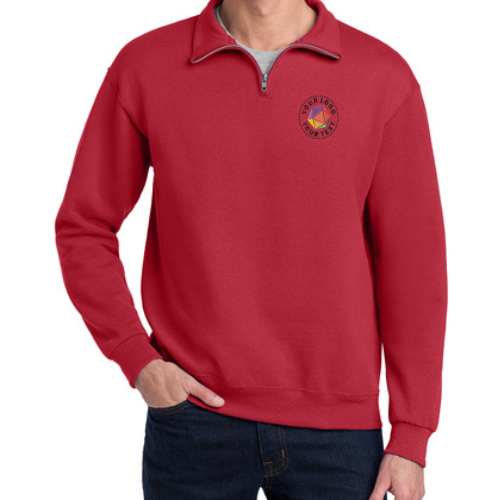 Jerzees®  Custom Embroidered NuBlend® 1/4-Zip Cadet Collar Sweatshirt - 995M
