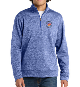 Sport-Tek® Custom Embroidered PosiCharge® Electric Heather Fleece 1/4-Zip Pullover  -  ST226