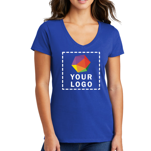 Port & Company® Custom Printed Women's Fan Favorite™ V-Neck Tee - LPC450V