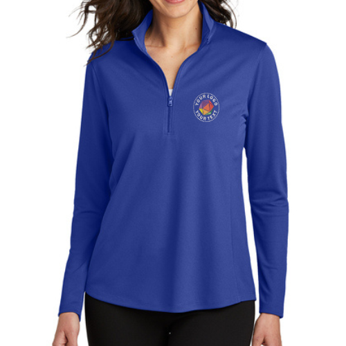 Port Authority® Custom Embrodiered Women's Dry Zone® UV Micro-Mesh 1/4-Zip  -  LK112