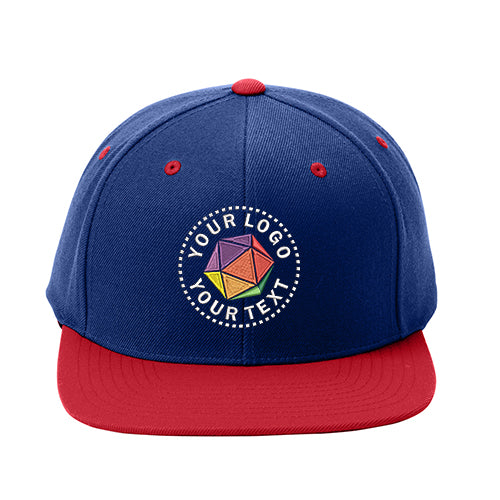 Sport-Tek® YP Classics® Custom Embroidered Flat Bill Snapback Cap - STC19