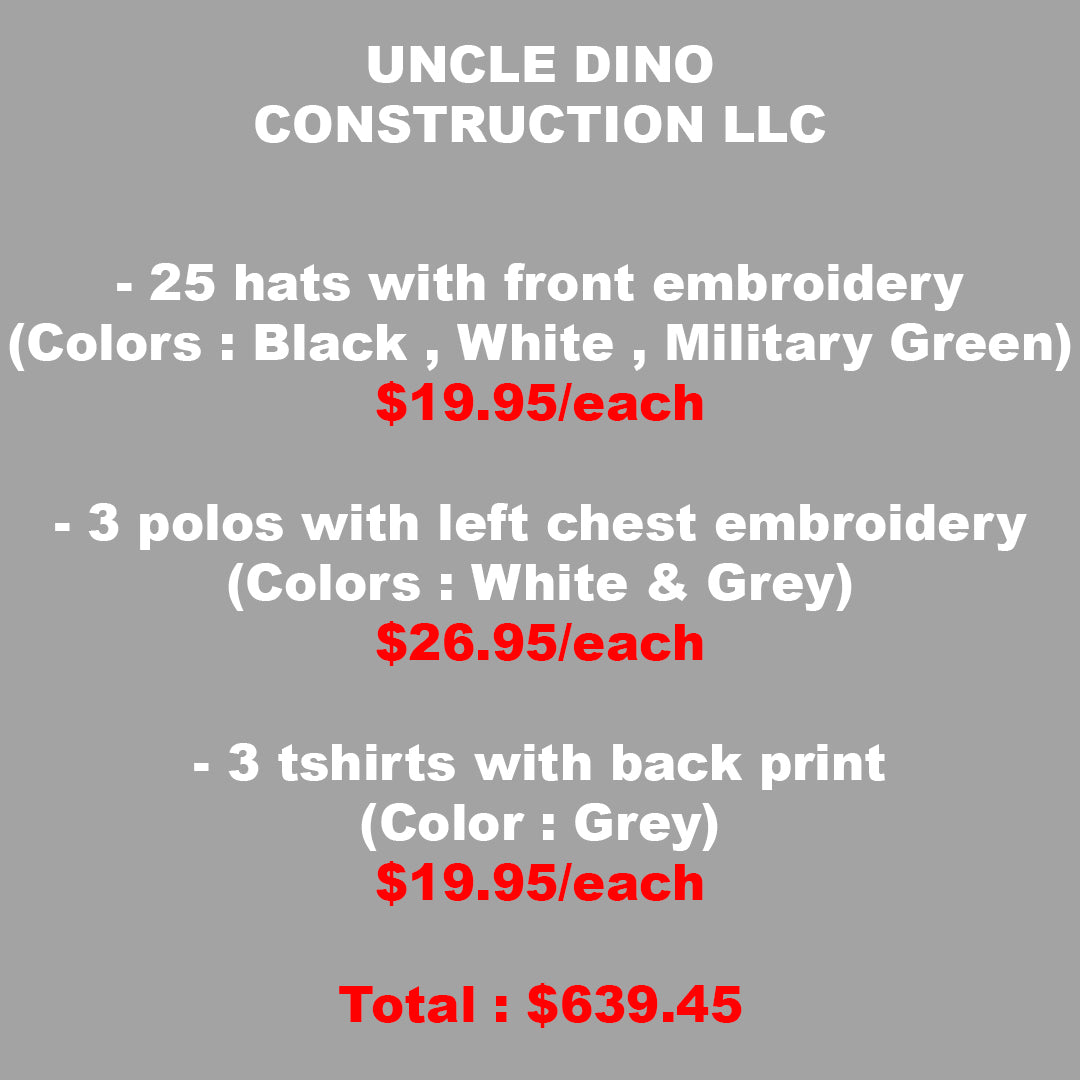 UNCLE DINO CONSTRUCTION LLC