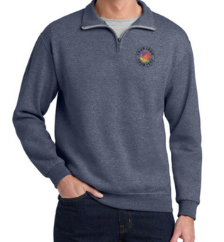 Jerzees®  Custom Embroidered NuBlend® 1/4-Zip Cadet Collar Sweatshirt - 995M