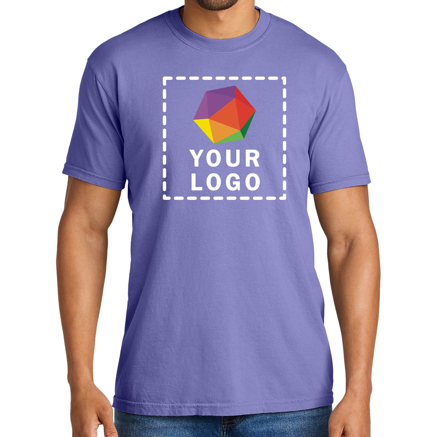 Comfort Colors® Custom Printed Heavyweight Ring Spun Tee - 1717