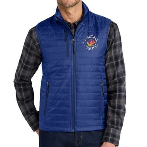 Port Authority® Custom Embroidered Packable Puffy Vest - J851 - BULK