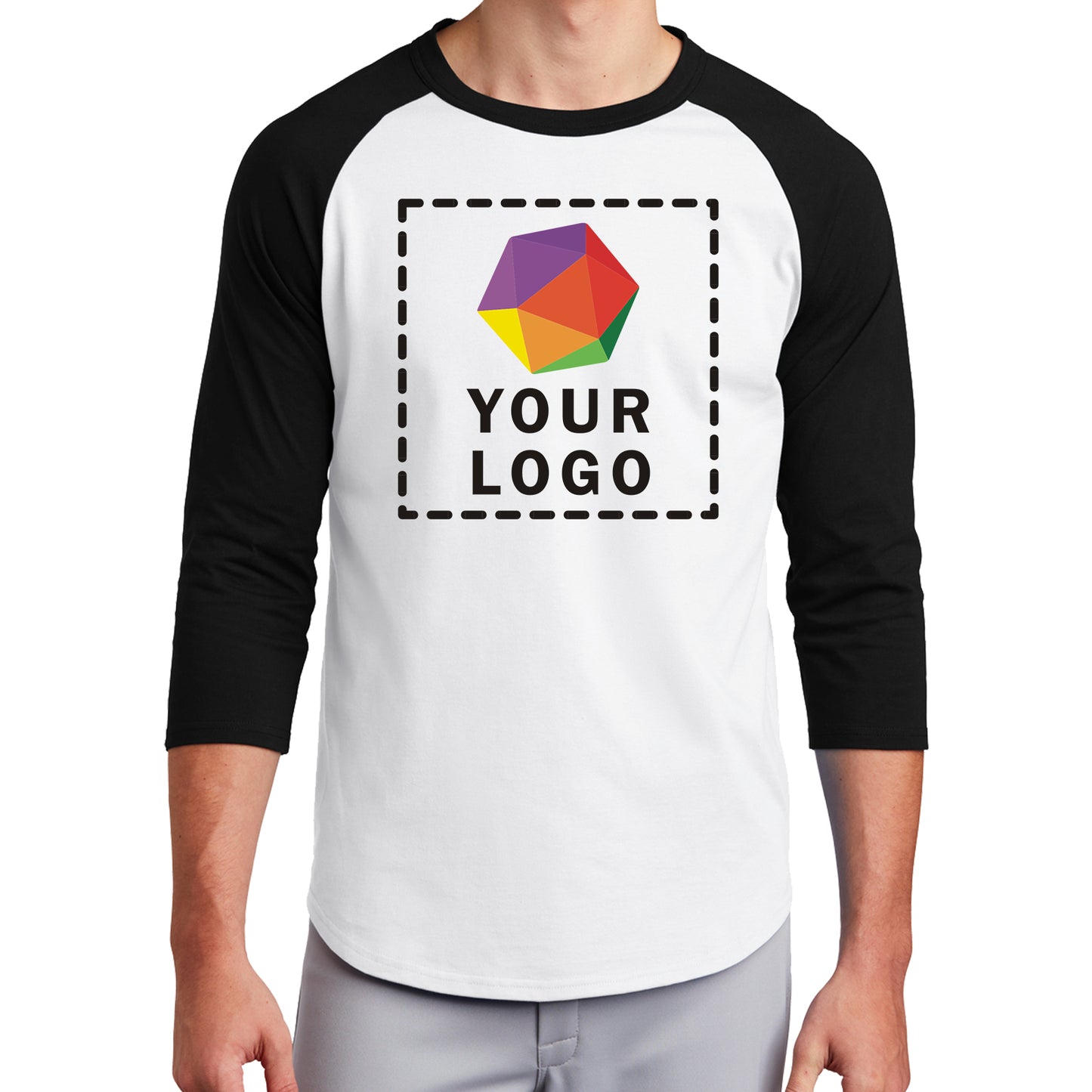 Sport-Tek® Custom Printed Colorblock Raglan Jersey - T200