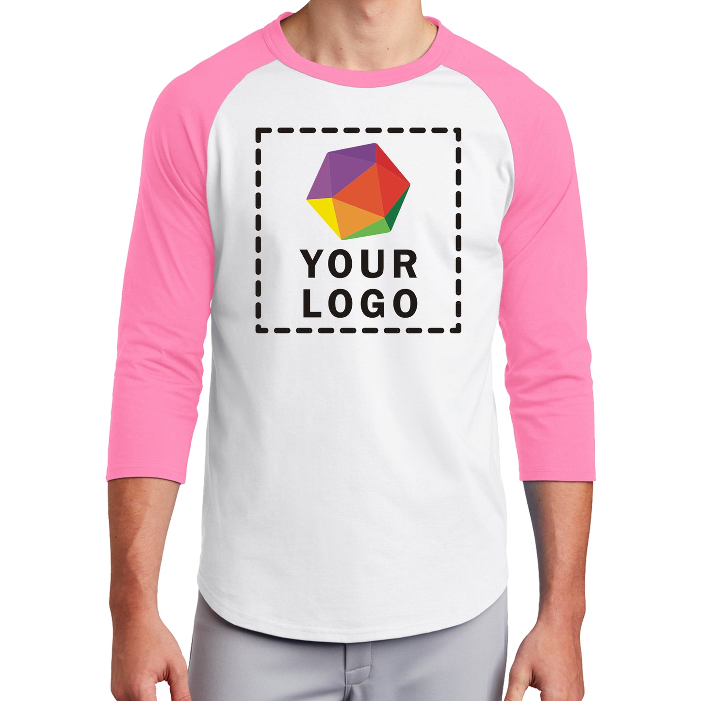 Sport-Tek® Custom Printed Colorblock Raglan Jersey - T200