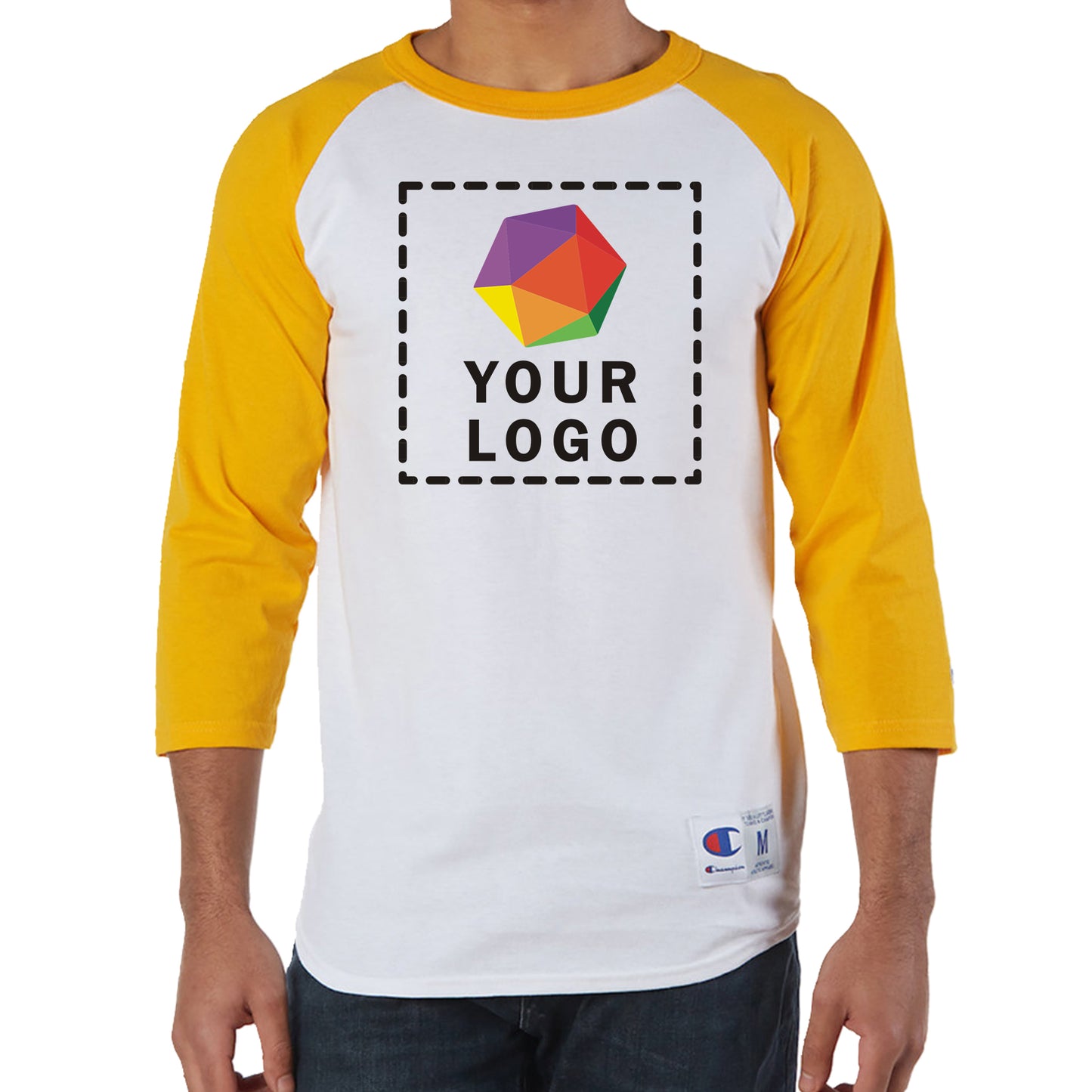 Champion Custom Printed Adult Raglan T-Shirt - T137