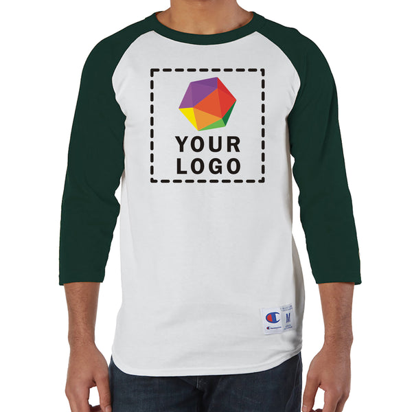 Champion Custom Printed Adult Raglan T-Shirt - T137