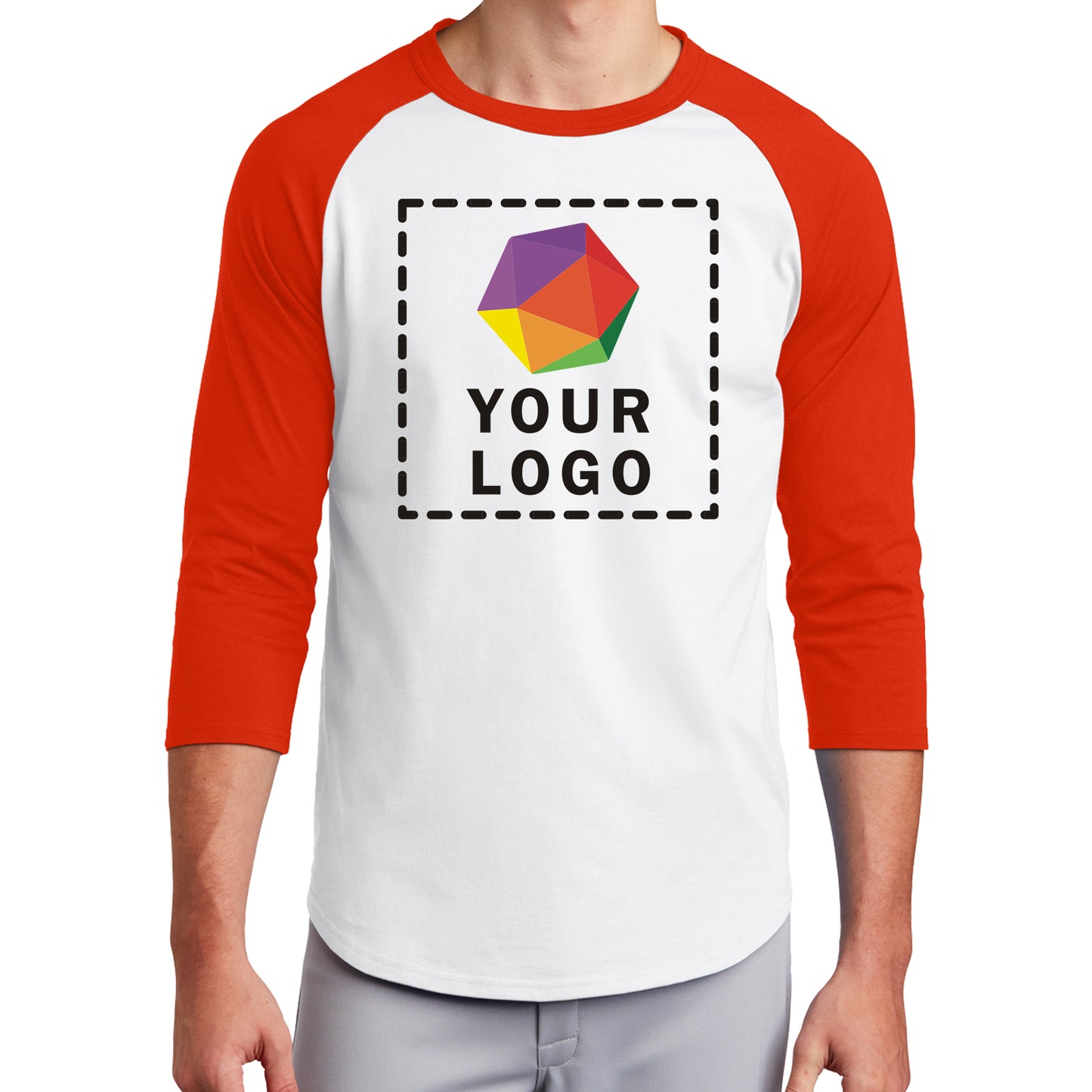 Sport-Tek® Custom Printed Colorblock Raglan Jersey - T200